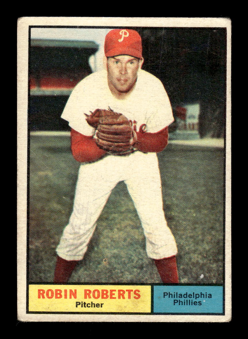 1961 Topps #20 Robin Roberts Philadelphia Phillies G/VG HOF10011678