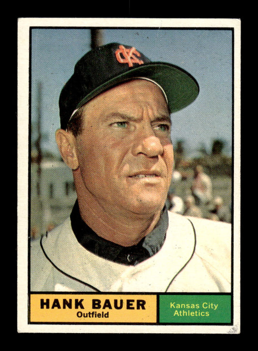 1961 Topps #398 Hank Bauer Kansas City Athletics VG HOF10011682