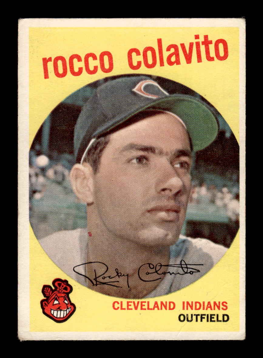 1959 Topps #420 Rocco Colavito Cleveland Indians VG HOF10011686