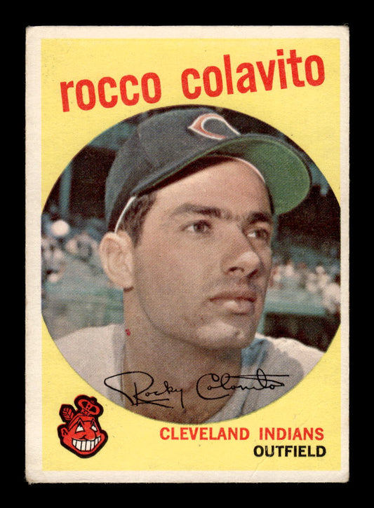 1959 Topps #420 Rocco Colavito Cleveland Indians VG HOF10011686