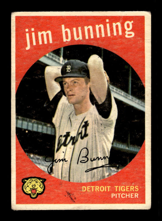 1959 Topps #149 Jim Bunning Detroit Tigers G/VG HOF10011689