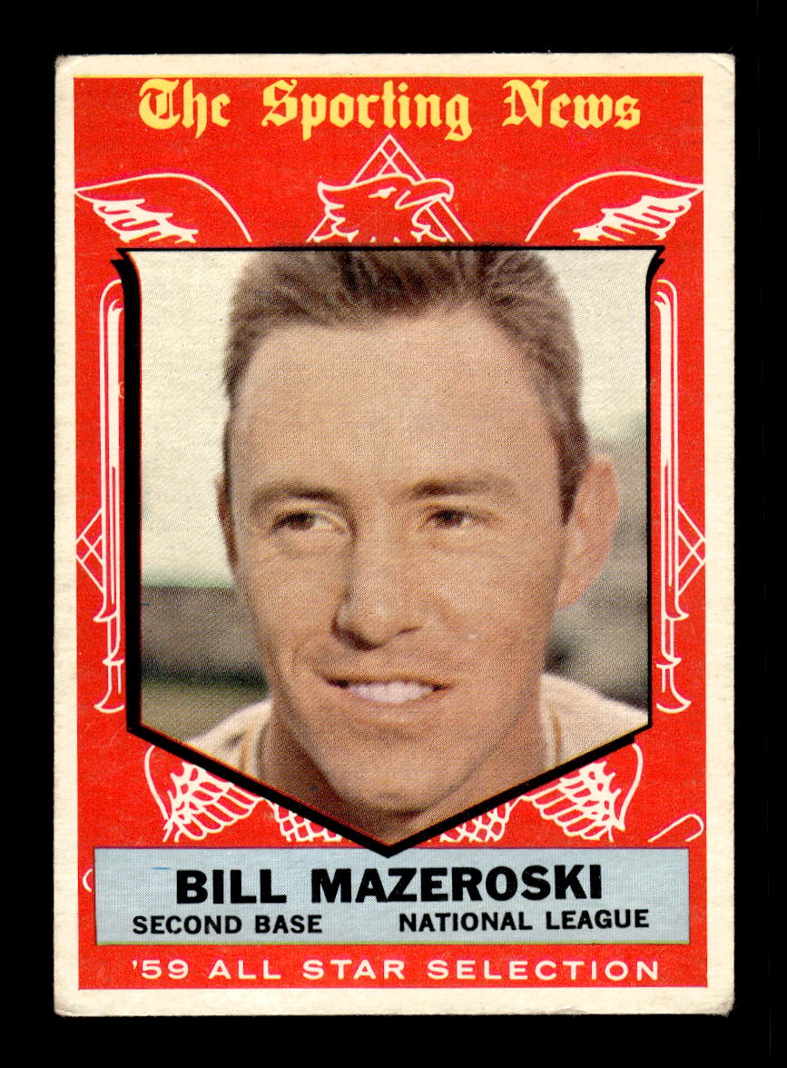 1959 Topps #555 Bill Mazeroski Pittsburgh Pirates VG HOF10011692