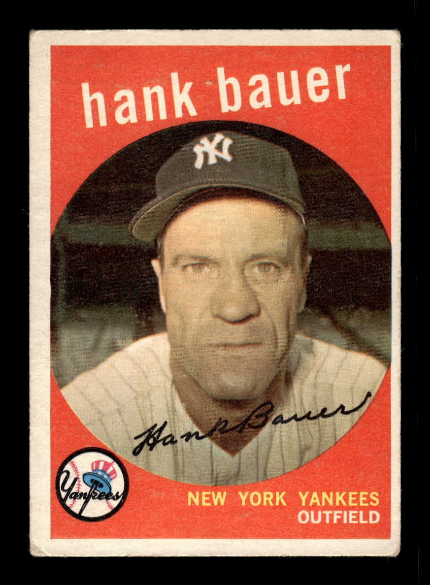 1959 Topps #240a Hank Bauer New York Yankees VG HOF10011694