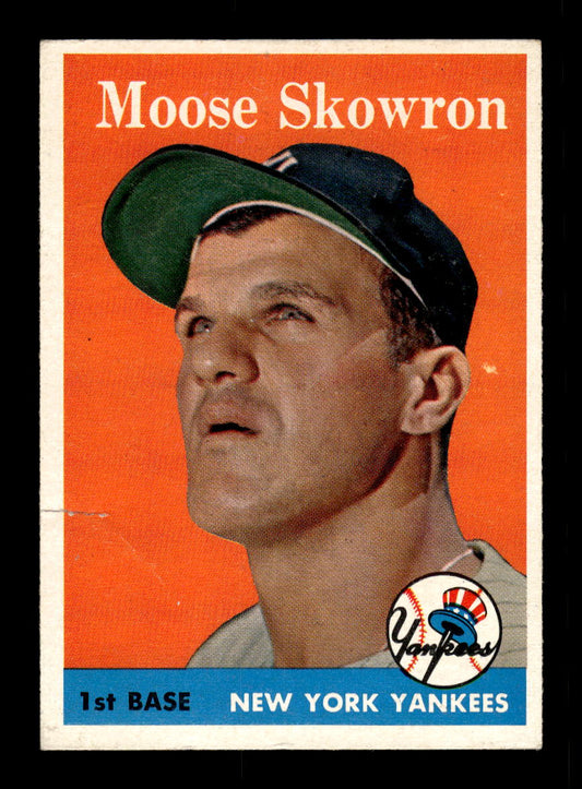 1958 Topps #240 Moose Skowron New York Yankees G/VG HOF10011698