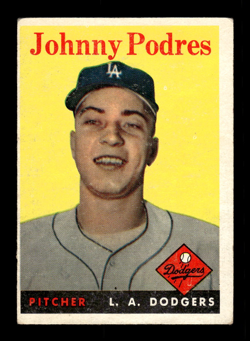 1958 Topps #120 Johnny Podres Los Angeles Dodgers G/VG HOF10011700