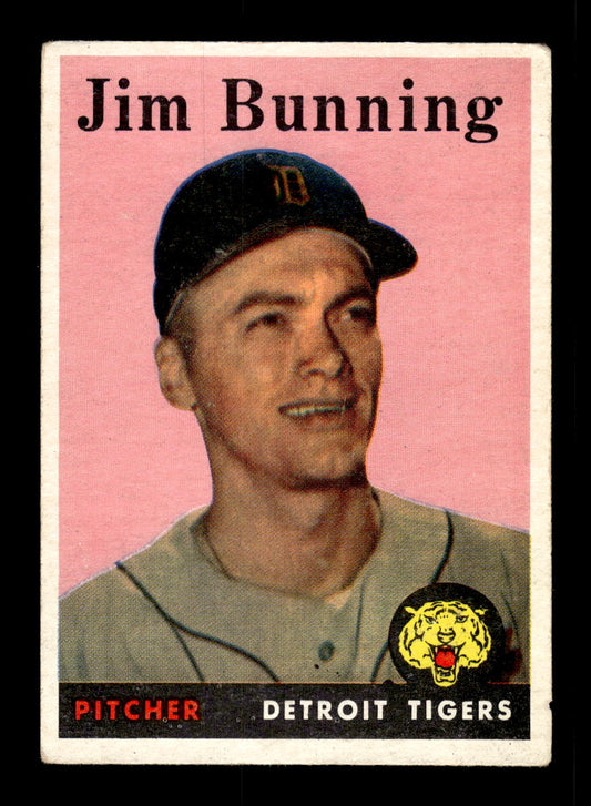 1958 Topps #115 Jim Bunning Detroit Tigers VG HOF10011701