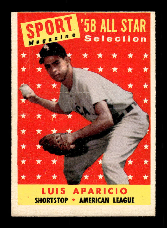 1958 Topps #483 Luis Aparicio Chicago White Sox G/VG HOF10011706