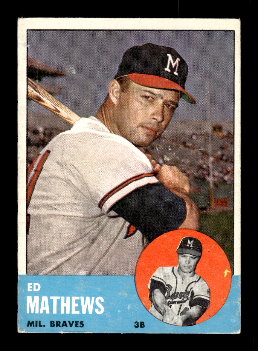 1963 Topps #275 Ed Mathews Milwaukee Braves VGEX HOF10011712