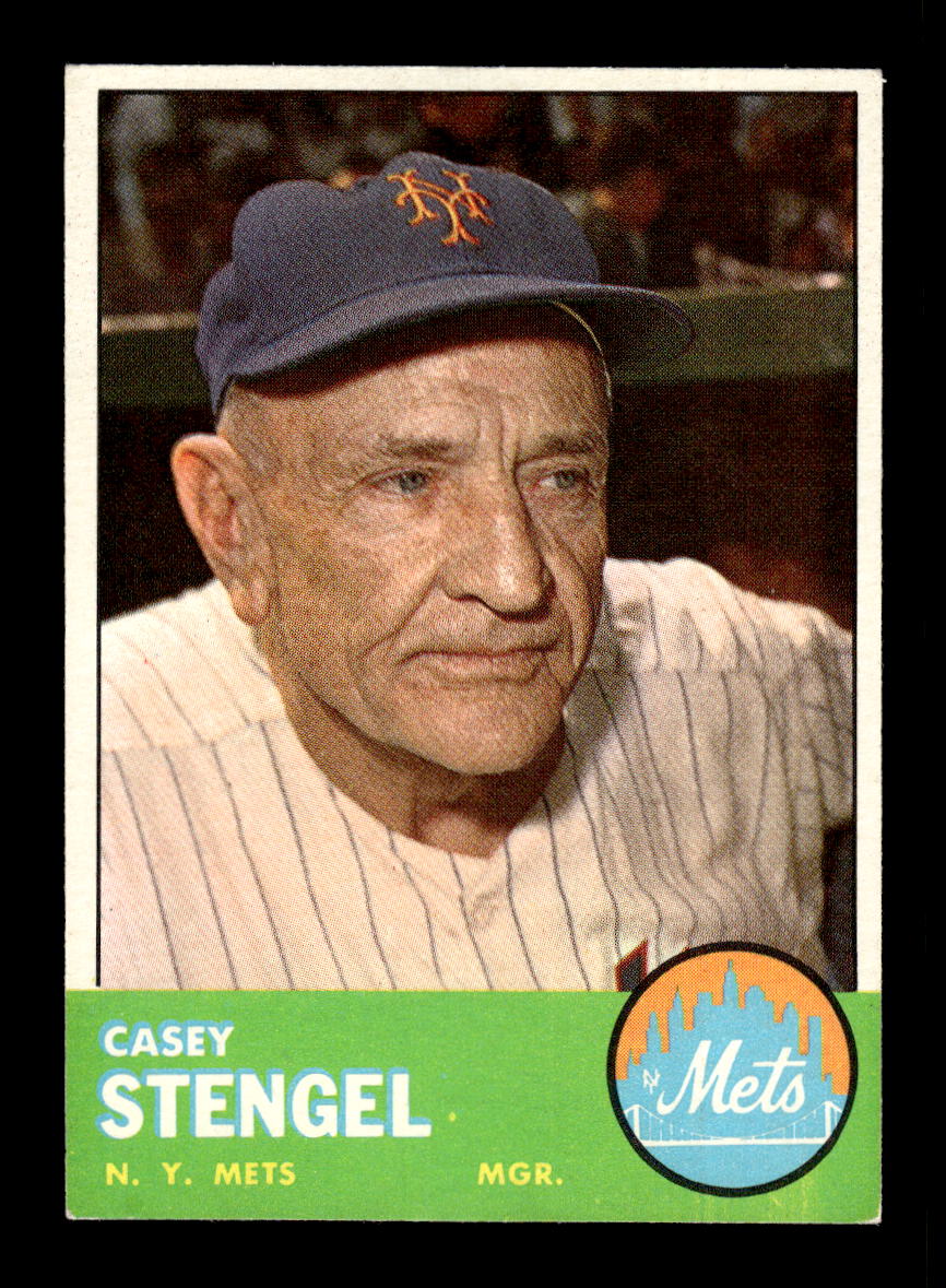 1963 Topps #233 Casey Stengel New York Mets VGEX HOF10011713