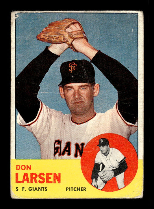 1963 Topps #163 Don Larsen San Francisco Giants Poor HOF10011716
