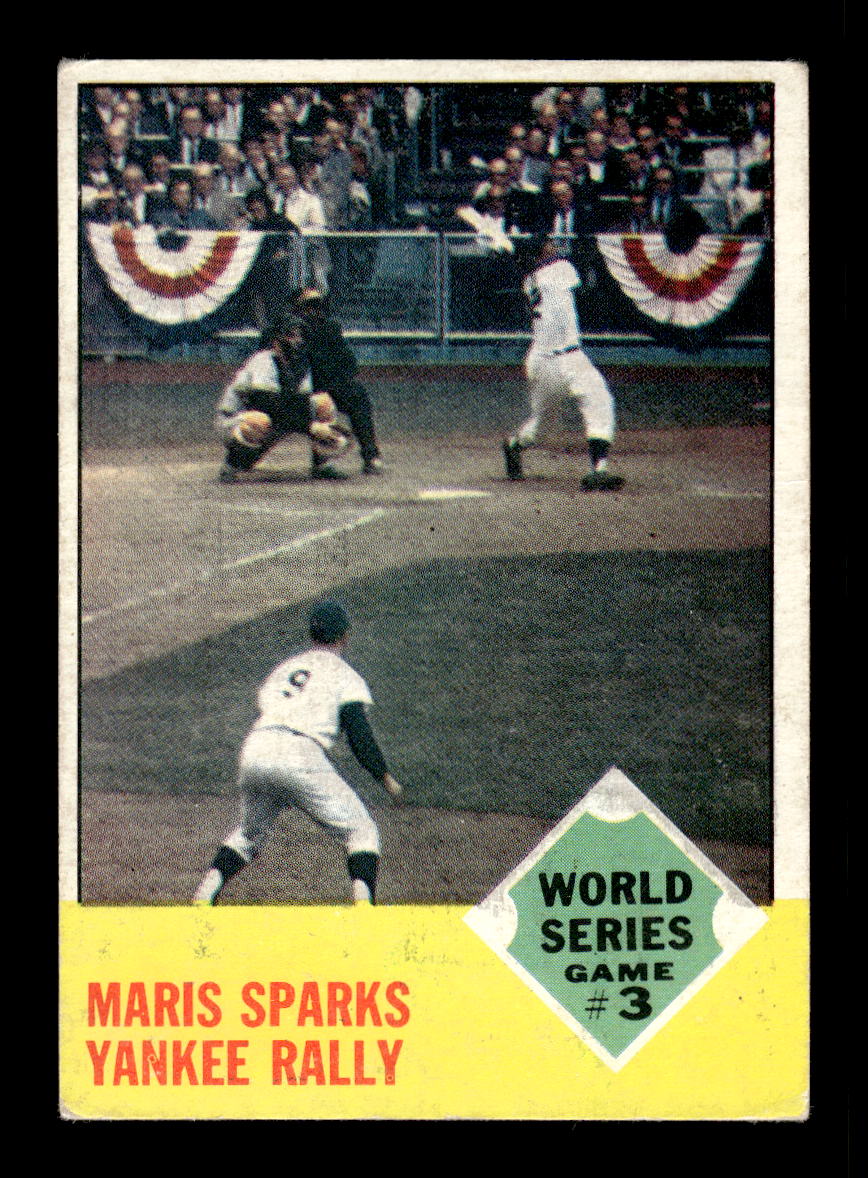 1963 Topps #144 Maris Sparks Yankee Rally VG HOF10011717