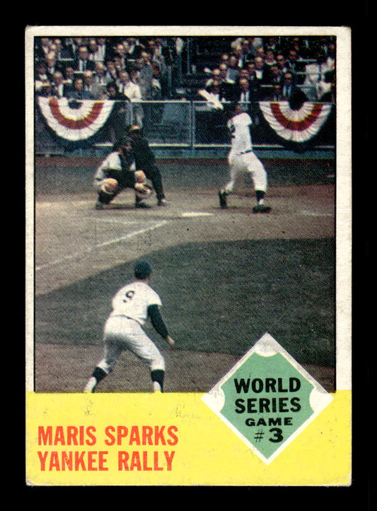 1963 Topps #144 Maris Sparks Yankee Rally VG HOF10011717