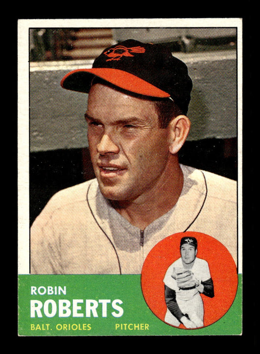 1963 Topps #125 Robin Roberts Baltimore Orioles VGEX HOF10011719