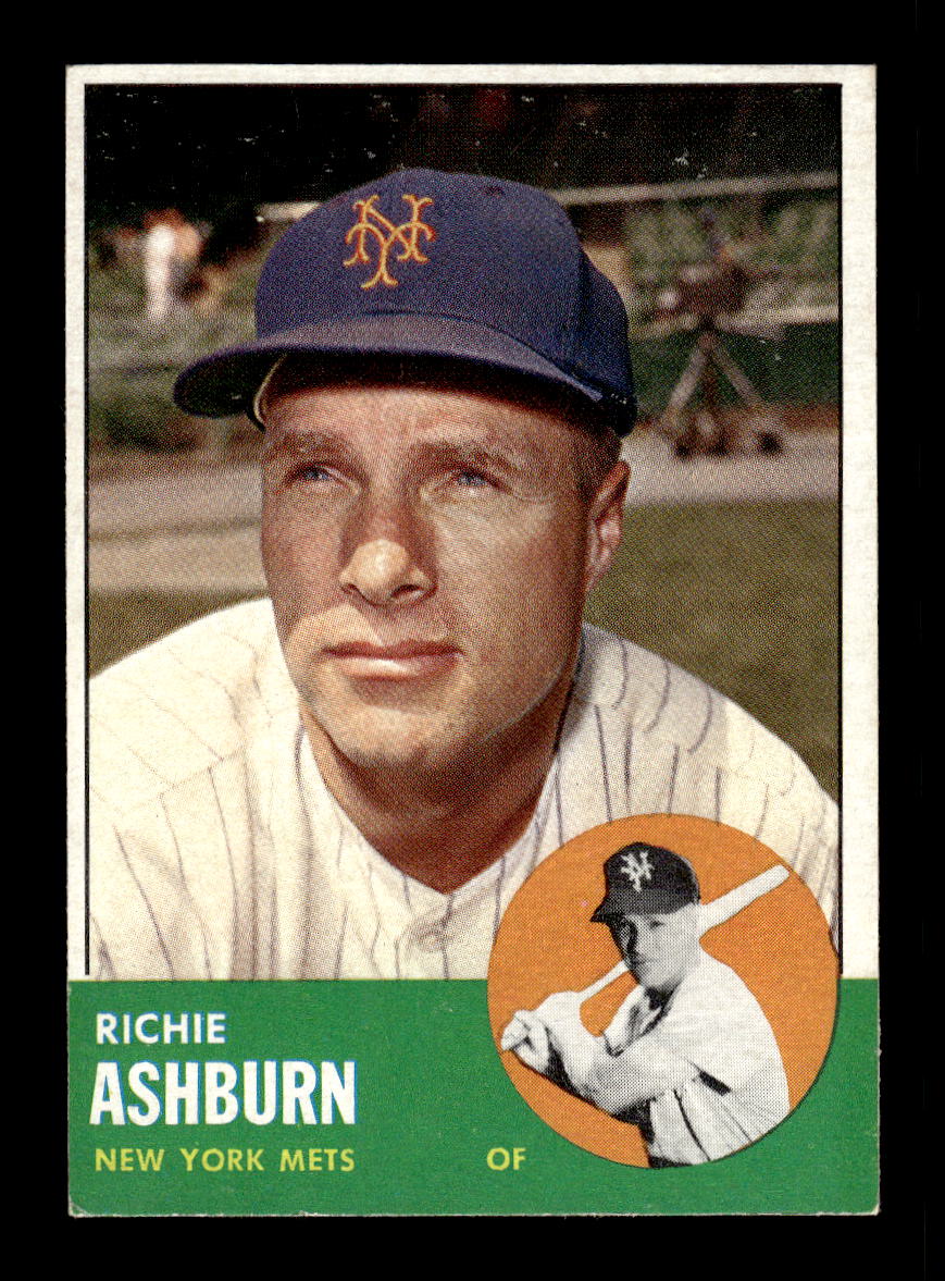 1963 Topps #135 Richie Ashburn New York Mets VGEX HOF10011720