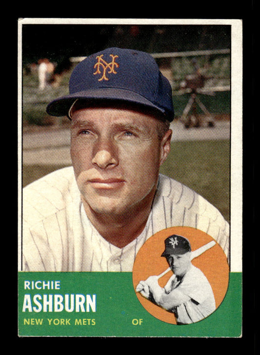 1963 Topps #135 Richie Ashburn New York Mets VGEX HOF10011721