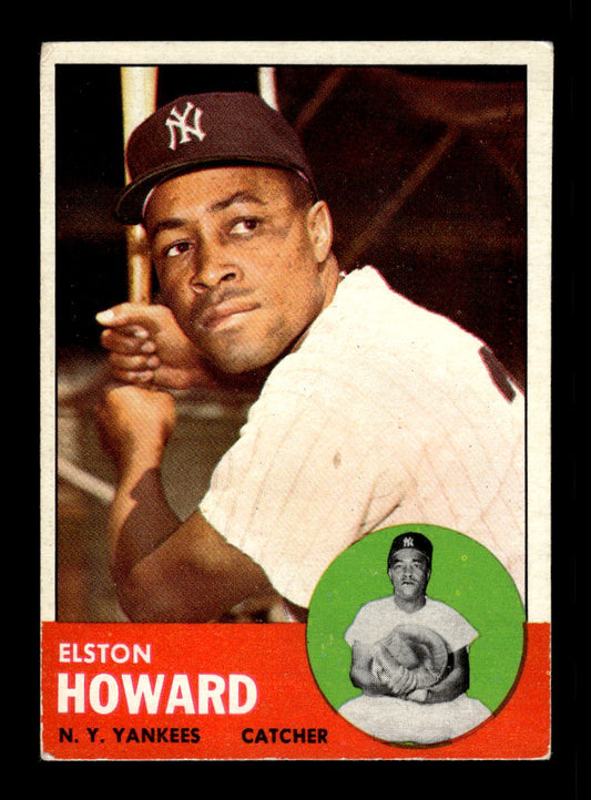 1963 Topps #60 Elston Howard New York Yankees VGEX HOF10011722