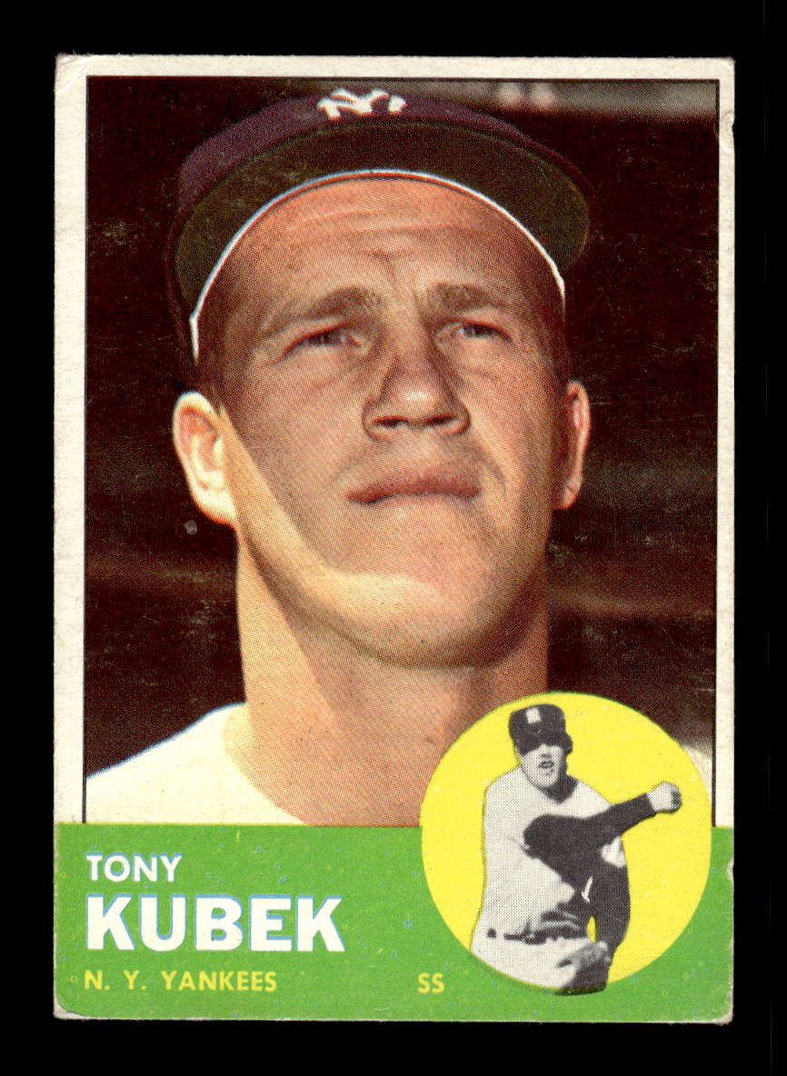 1963 Topps #20 Tony Kubek New York Yankees VG HOF10011726