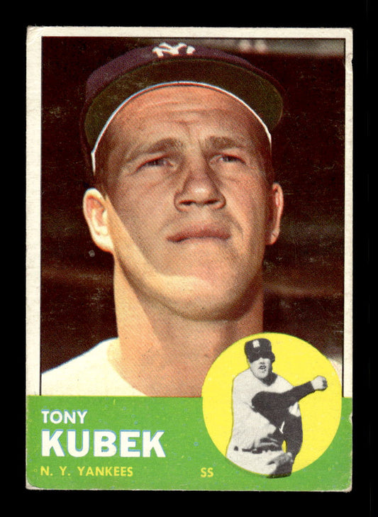 1963 Topps #20 Tony Kubek New York Yankees VG HOF10011726