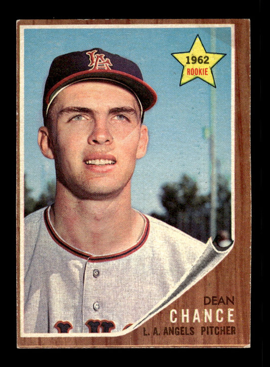 1962 Topps #194a Dean Chance Los Angeles Angels VG HOF10011737