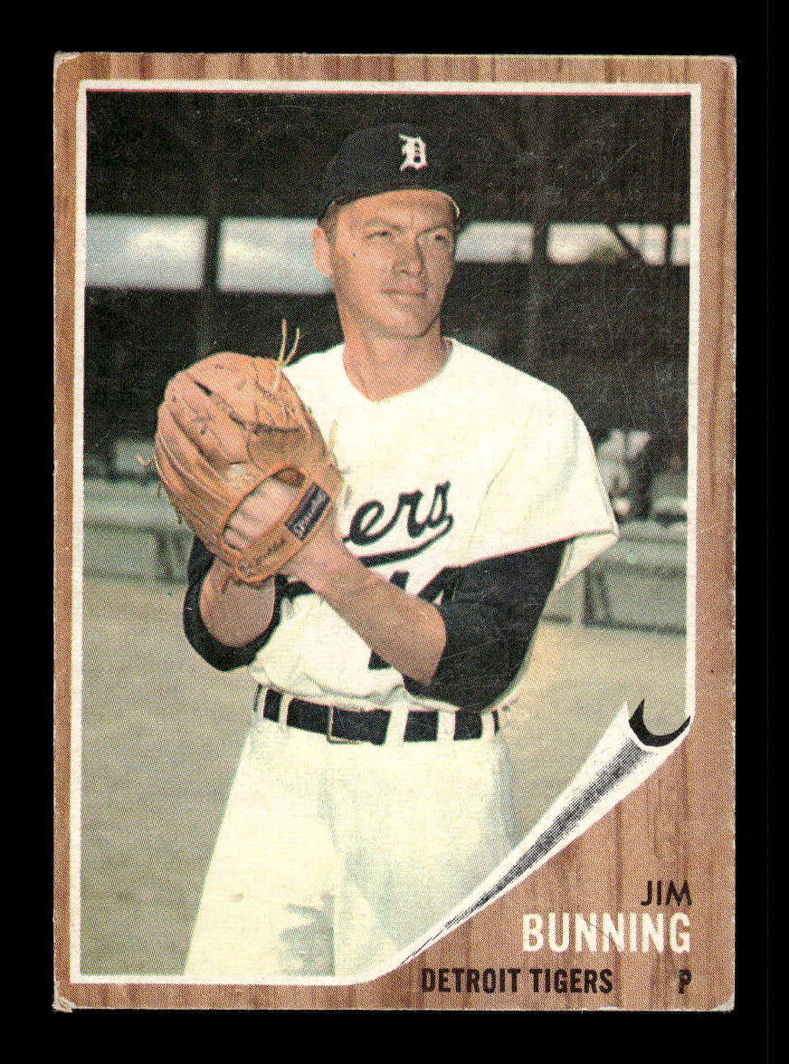 1962 Topps #460 Jim Bunning Detroit Tigers VG HOF10011739
