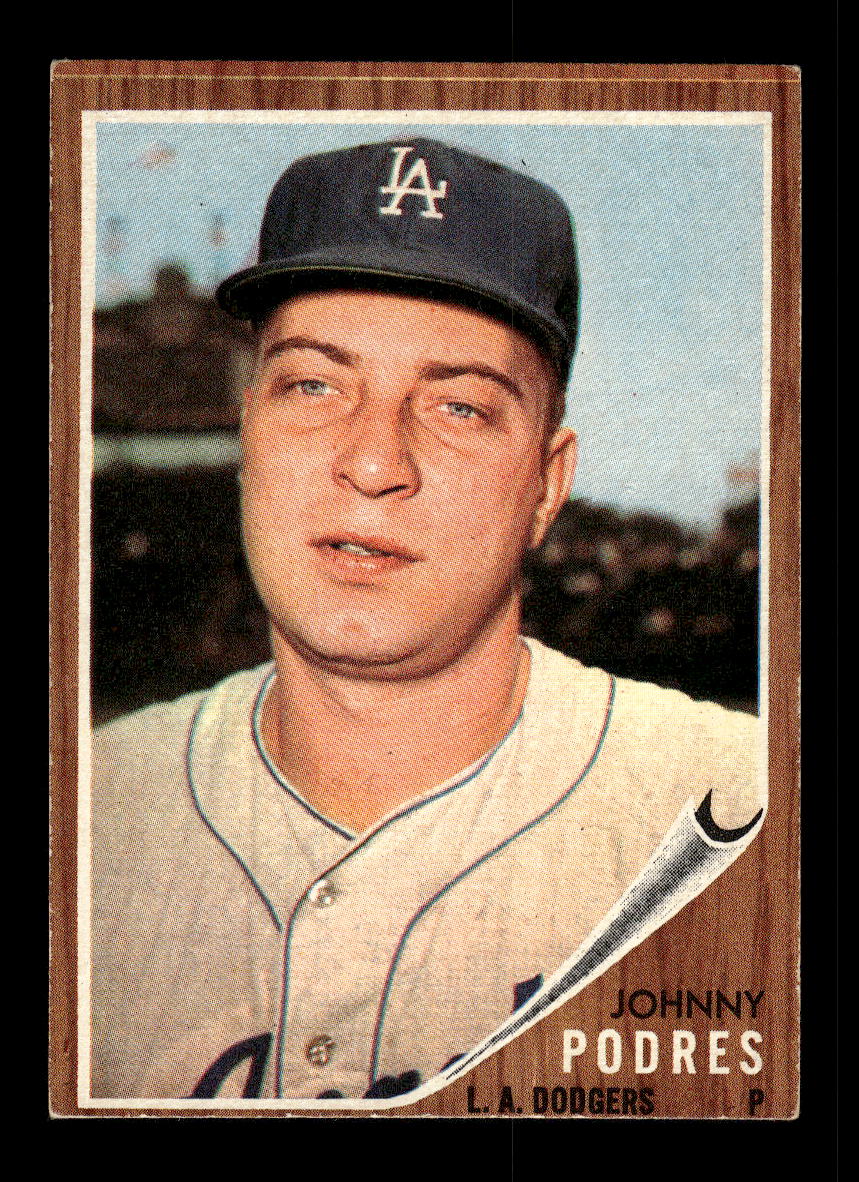 1962 Topps #280 Johnny Podres Los Angeles Dodgers VGEX HOF10011747