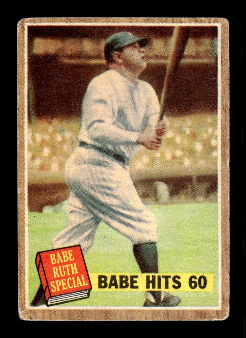 1962 Topps #139d Babe Hits 60 New York Yankees VGEX HOF10011752
