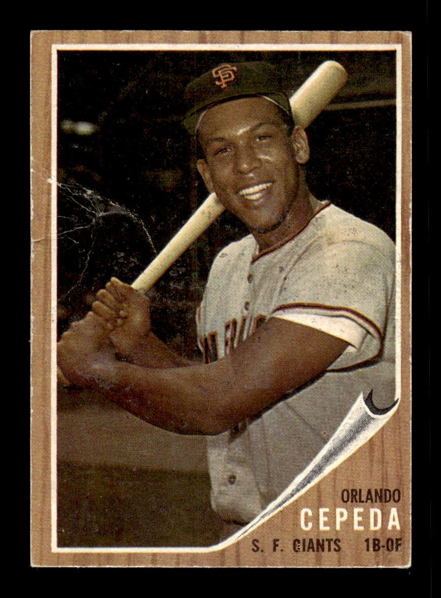1962 Topps #40 Orlando Cepeda San Francisco Giants Poor HOF10011758