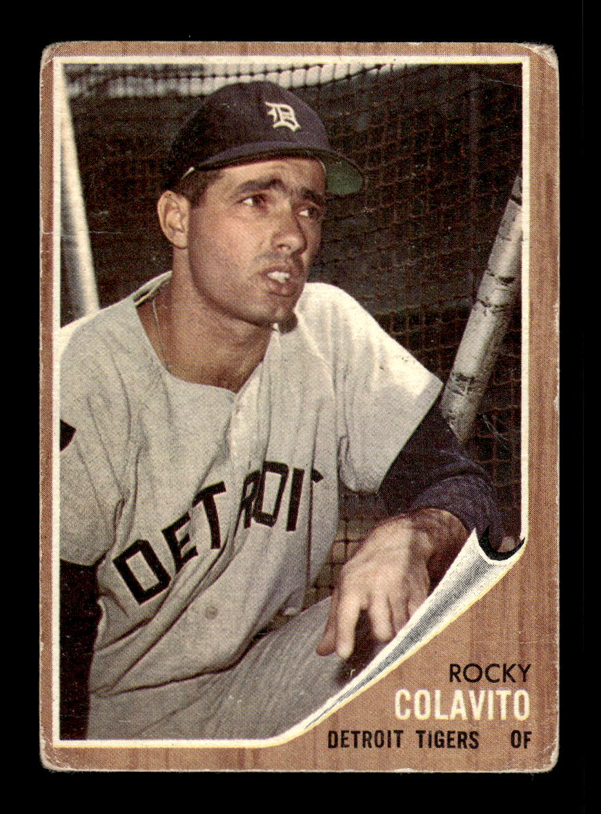 1962 Topps #20 Rocky Colavito Detroit Tigers G/VG HOF10011760