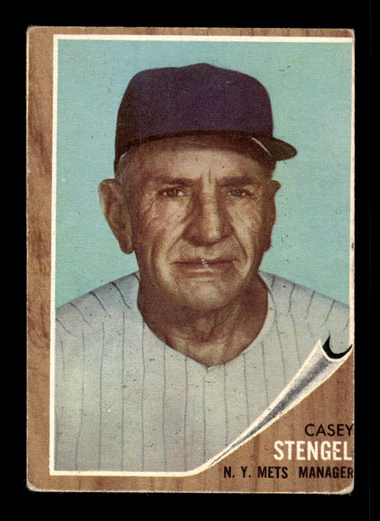 1962 Topps #29 Casey Stengel New York Mets VG HOF10011762