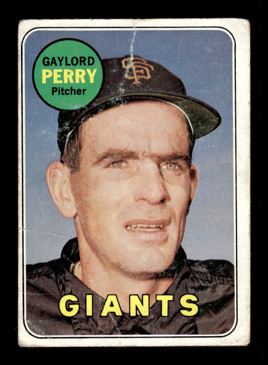 1969 Topps #485b Gaylord Perry San Francisco Giants VG HOF10011768