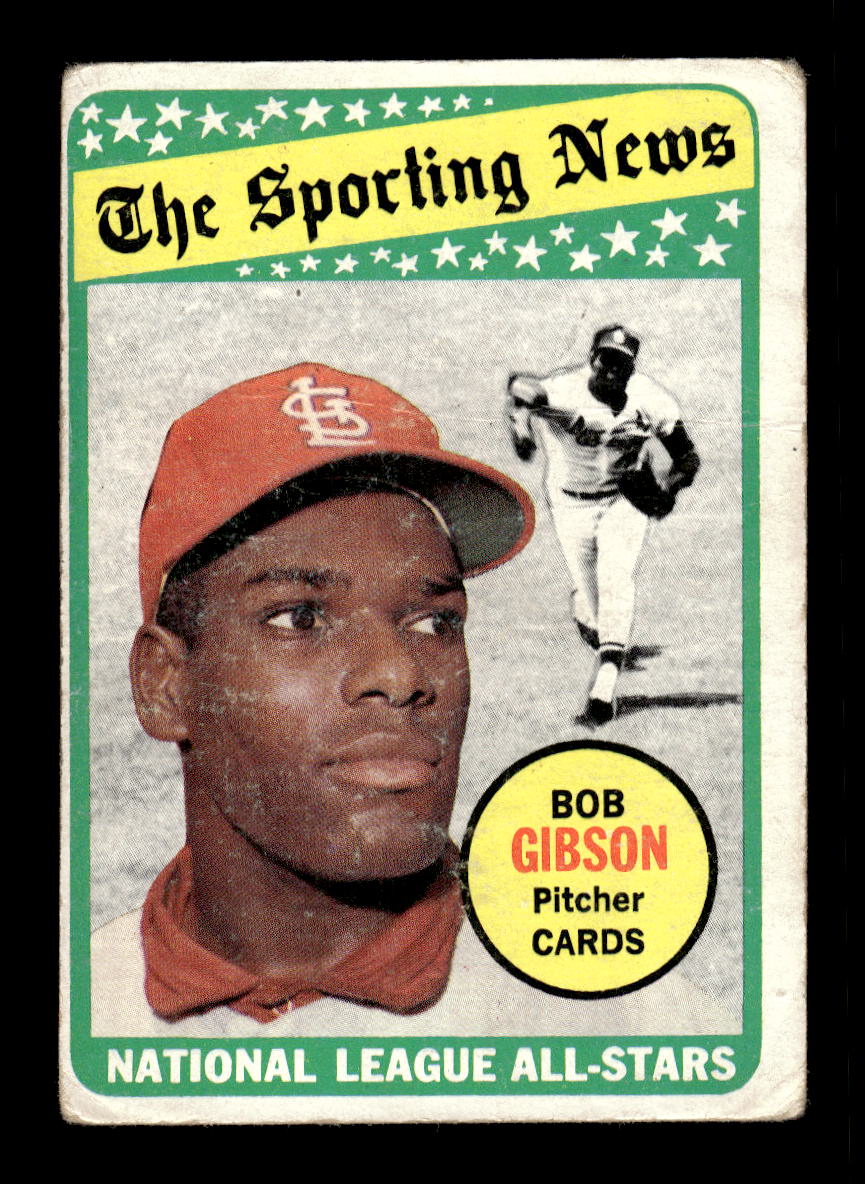 1969 Topps #432 Bob Gibson St. Louis Cardinals Poor HOF10011769