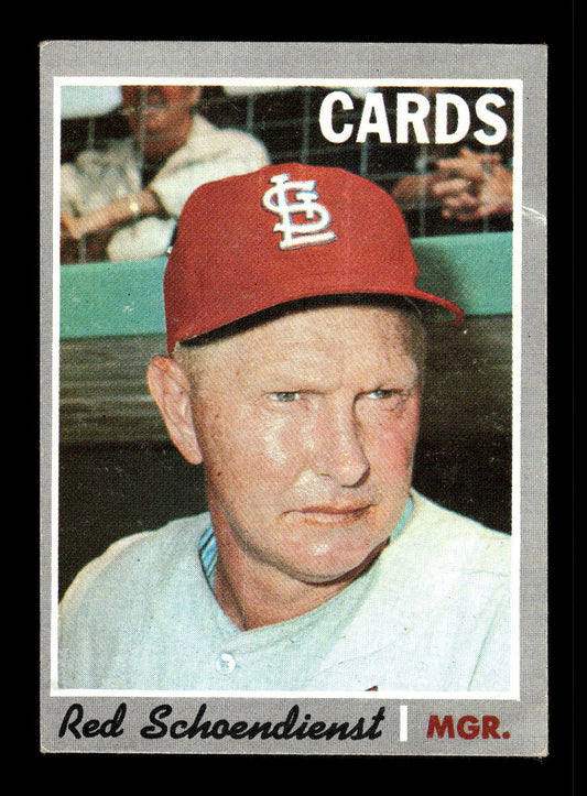 1970 Topps #346 Red Schoendienst St. Louis Cardinals VG HOF10011778