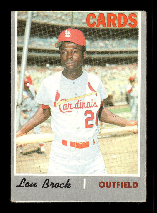 1970 Topps #330 Lou Brock St. Louis Cardinals G/VG HOF10011781