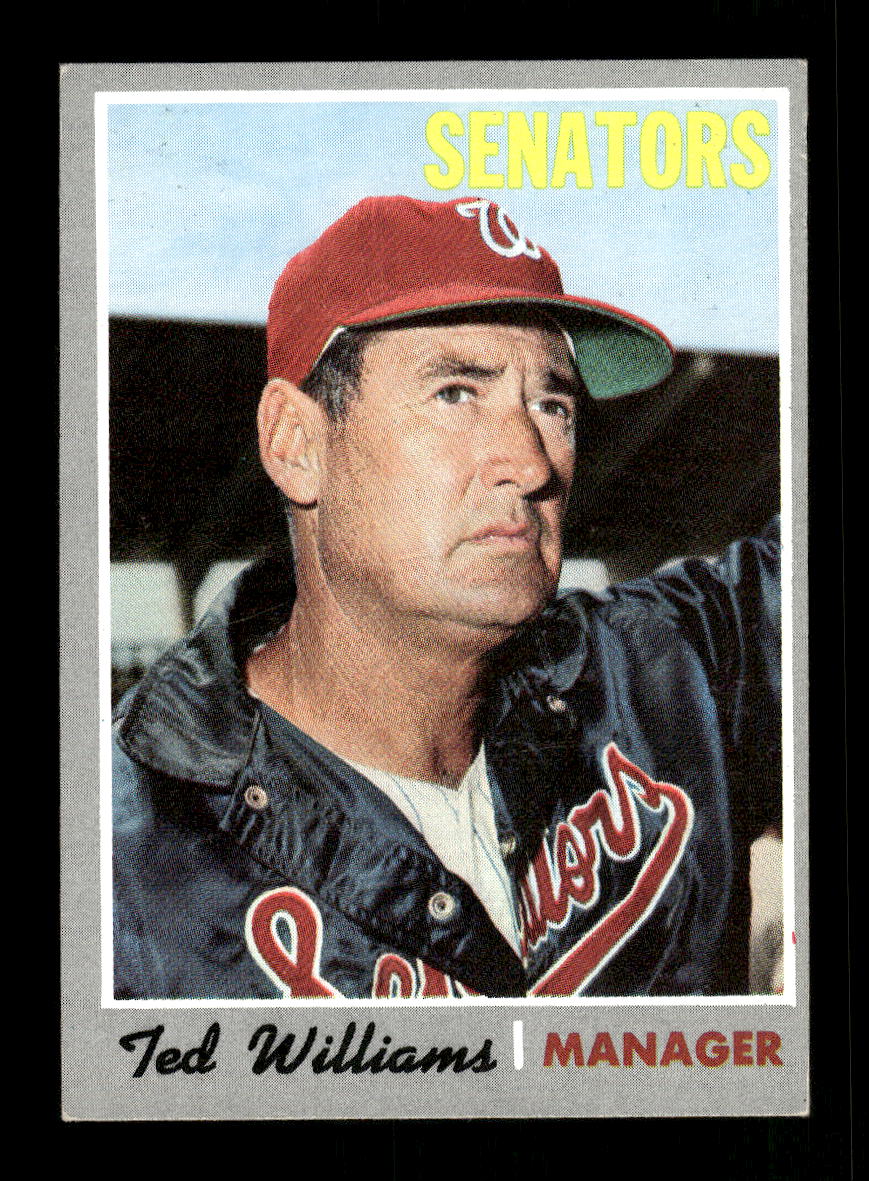 1970 Topps #211 Ted Williams Washington Senators VGEX HOF10011792