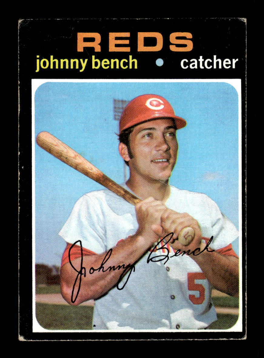 1971 Topps #250 Johnny Bench Cincinnati Reds VGEX HOF10011793