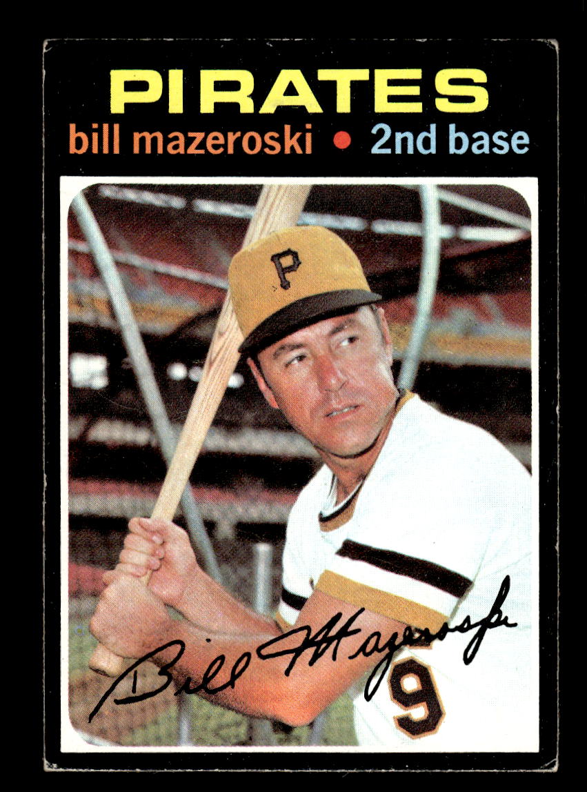 1971 Topps #110 Bill Mazeroski Pittsburgh Pirates VGEX HOF10011796