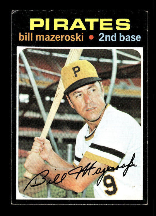 1971 Topps #110 Bill Mazeroski Pittsburgh Pirates VGEX HOF10011797