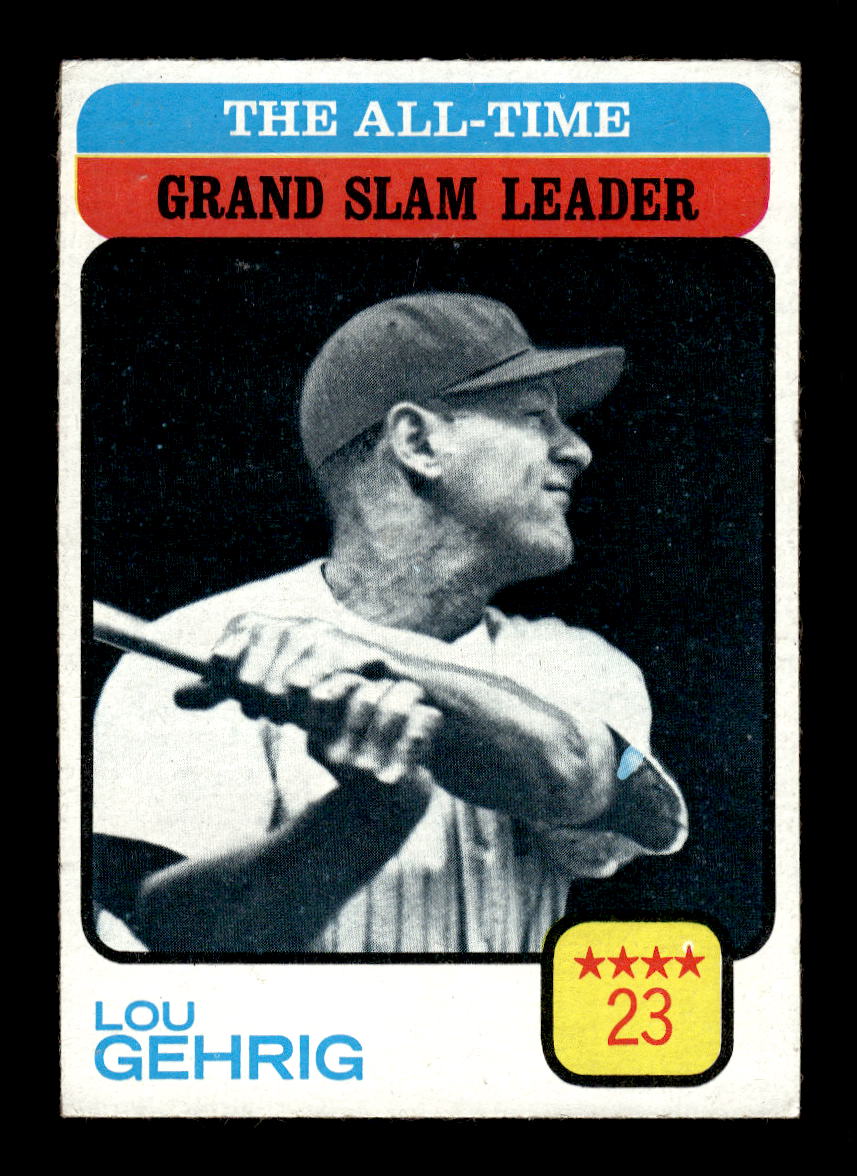 1973 Topps #472 Lou Gehrig New York Yankees VGEX HOF10011808