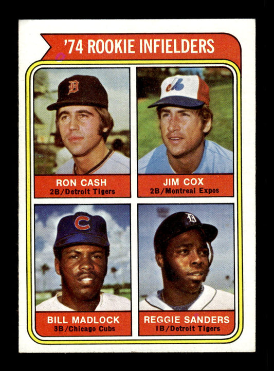 1974 Topps #600 Rookie Infielders Cash Cox Madlock Sanders VGEX HOF10011831