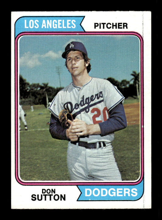 1974 Topps #220 Don Sutton Los Angeles Dodgers VGEX HOF10011840