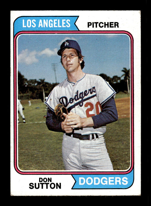 1974 Topps #220 Don Sutton Los Angeles Dodgers VGEX HOF10011843