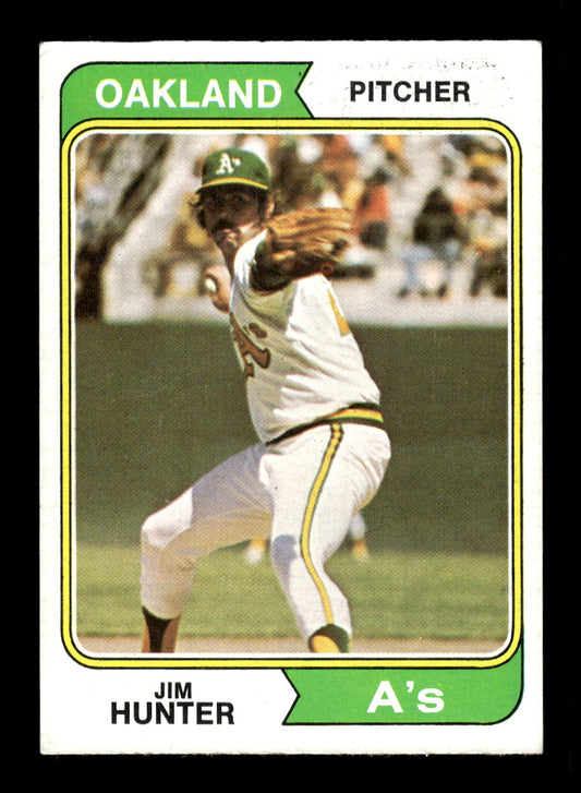 1974 Topps #7 Jim Hunter Oakland Athletics VGEX HOF10011850