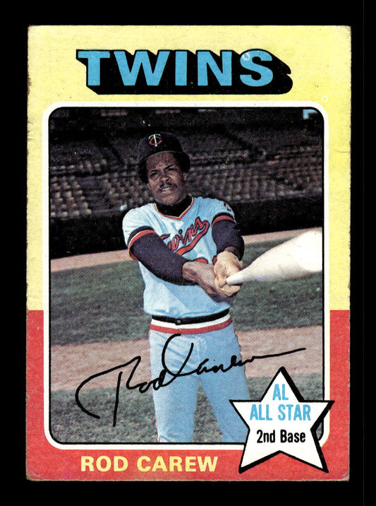 1975 Topps #600 Rod Carew Minnesota Twins G/VG 10011853