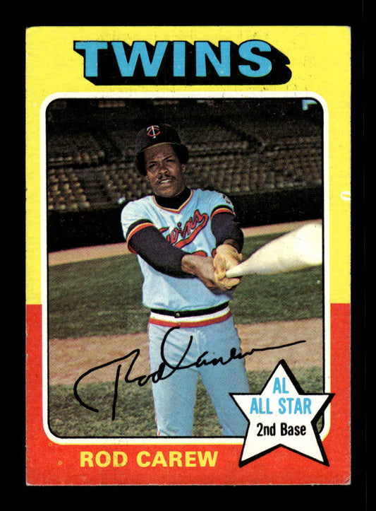 1975 Topps #600 Rod Carew Minnesota Twins VGEX 10011855