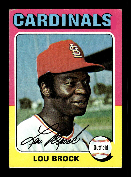 1975 Topps #540 Lou Brock St. Louis Cardinals VGEX 10011857