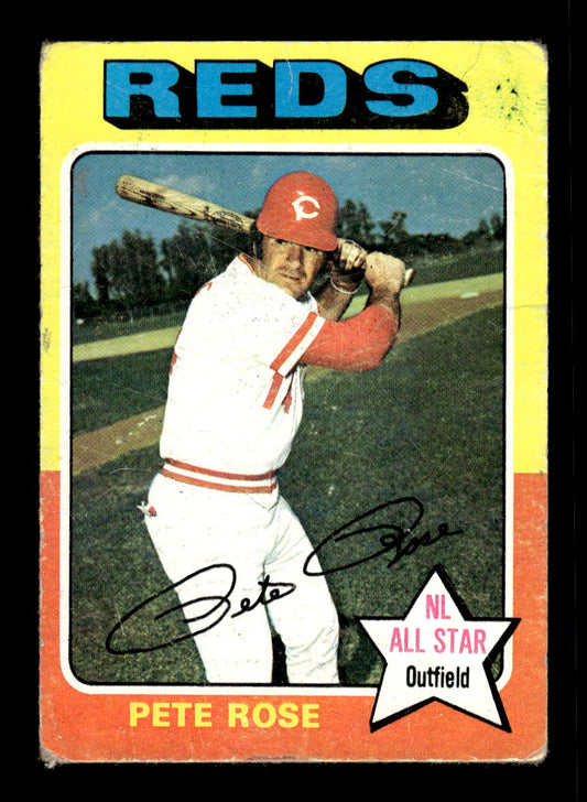 1975 Topps #320 Pete Rose Cincinnati Reds Poor 10011865