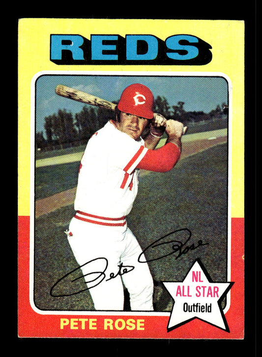 1975 Topps #320 Pete Rose Cincinnati Reds VGEX 10011867