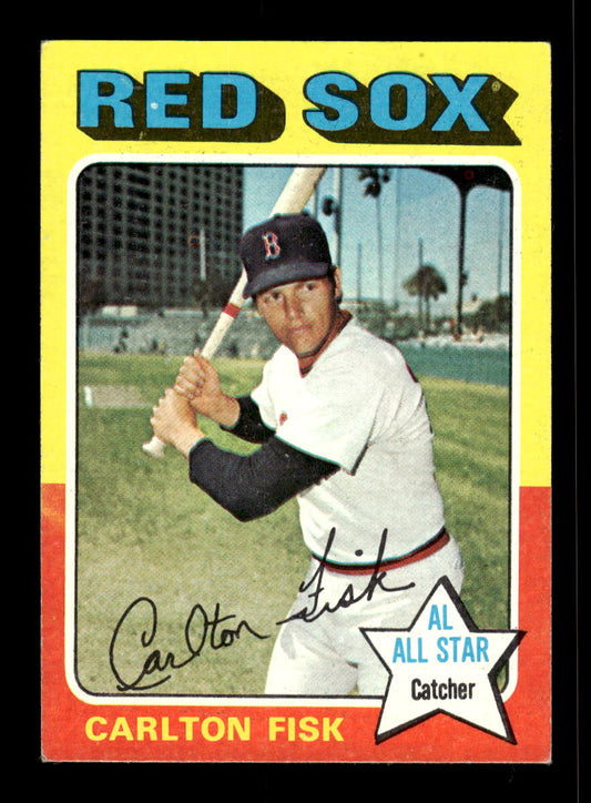 1975 Topps #80 Carlton Fisk Boston Red Sox VG 10011887