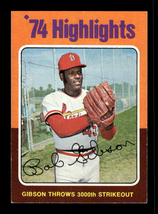 1975 Topps #3 Bob Gibson St. Louis Cardinals VGEX 10011893