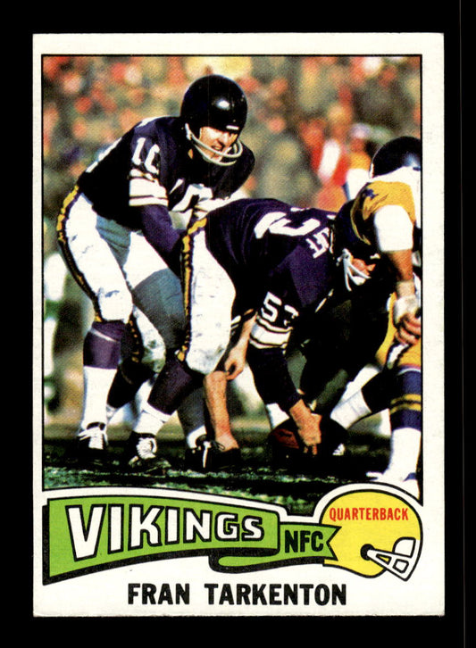 1975 Topps #400 Fran Tarkenton Minnesota Vikings EX 10011899